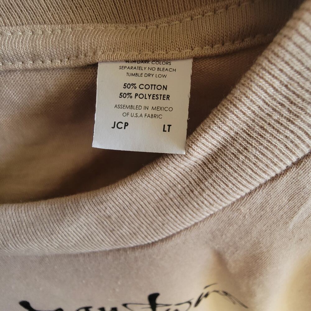 cocteau twins  band   t shirt size  mens Large Tall cream